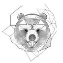 Bear tattoo design idea