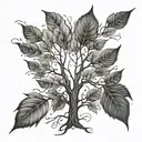 Create a tattoo design featuring a tree with branches representing the connections and relationships you build with your students, with each leaf symbolizing a different student tattoo design idea