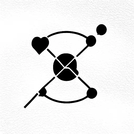 word L;FE with addiction recovery symbol tattoo design idea