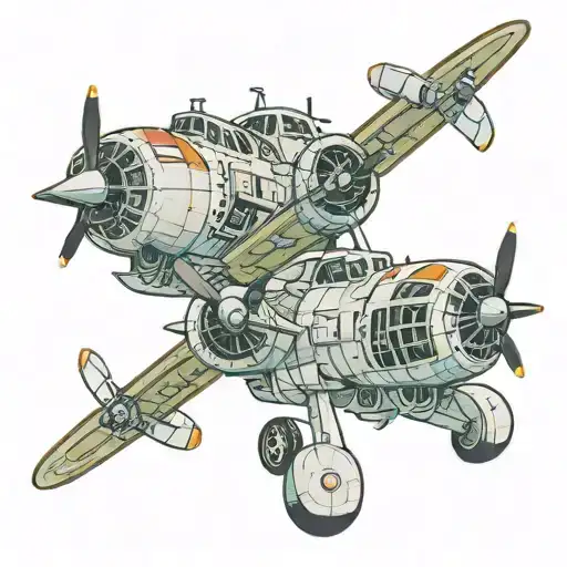 Front view of c-130 propellers   tattoo design idea