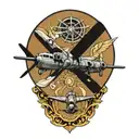 four  c-130 propellers tattoo design idea