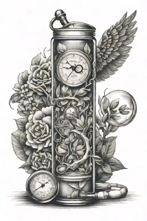 sleeve tattoo about medicine tattoo design idea