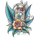 sleeve tattoo about medicine or nursing tattoo design idea