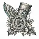sleeve tattoo about medicine or nursing tattoo design idea