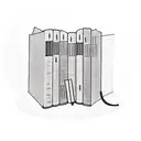 A minimalist tattoo of a library shelf filled with books, with a quote from a favorite poem incorporated into the design tattoo design idea