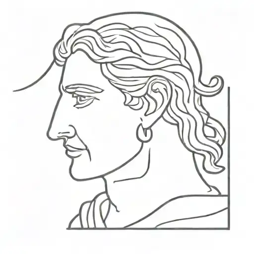 Alexander the great tattoo design idea