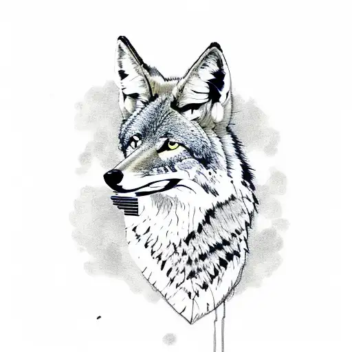 Coyote Smoking A Cigarette 4kmdBccVL2Cu6p7YdG2Evt Sketch Tattoo
