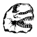 spinosaurus skull  tattoo design idea