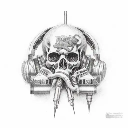 cassette tape with appetite for destruction as the title tattoo design idea