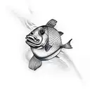 Stone Fish tattoo design idea