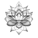 Lotus Flower planets chakra tattoo design idea