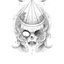 the fool tarrot card tattoo design idea