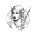 the fool tarrot card tattoo design idea