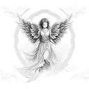 Angel cloud 2002 tattoo design idea
