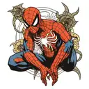 spider-man tattoo design idea