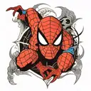 spider-man tattoo design idea