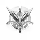 Trident tattoo design idea