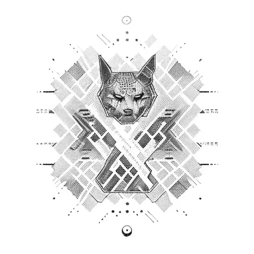A cassette tape with a barcode pattern tattoo design idea