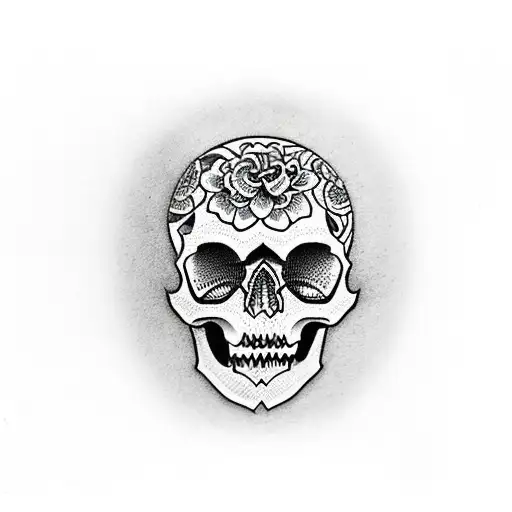 Skull tattoo design idea