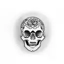 Skull tattoo design idea