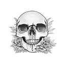 Skull tattoo design idea