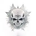 Skull tattoo design idea