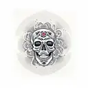 Skull tattoo design idea