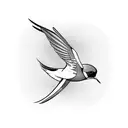 Swallow Bird tattoo design idea