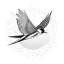 Swallow Bird tattoo design idea