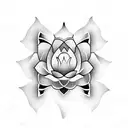 Lotus Flower tattoo design idea