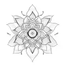 Lotus Flower tattoo design idea