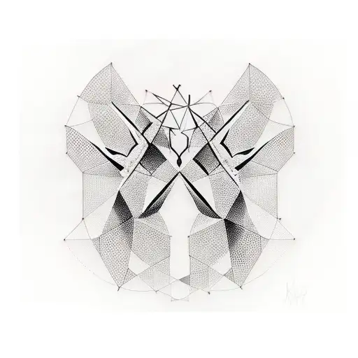 Design a minimalist tattoo of Scarlet Witch and Black Widow's silhouettes intertwined with mathematical symbols, symbolizing their strength and intelligence tattoo design idea