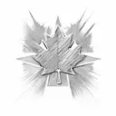 canadian netherlands and Barbados flag combined tattoo design idea