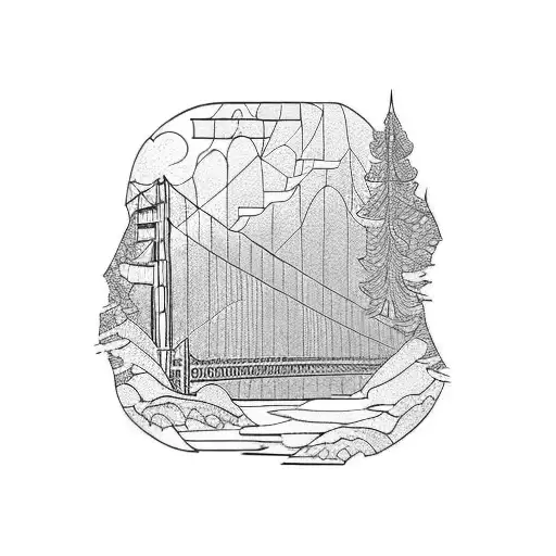 Golden Gate Bridge  tattoo design idea