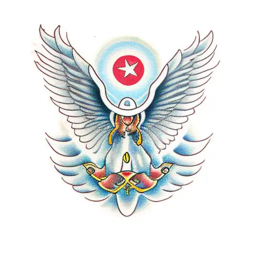 angel sneak seagull istanbul tattoo design idea
