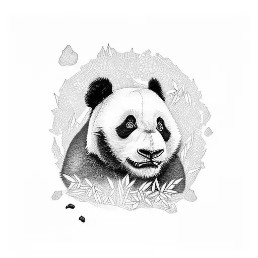 panda tattoo design idea