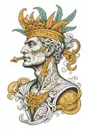Hermes god tattoo design idea