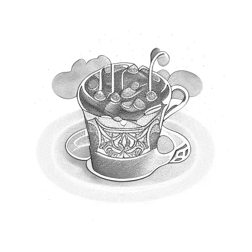 Pudding Cup tattoo design idea