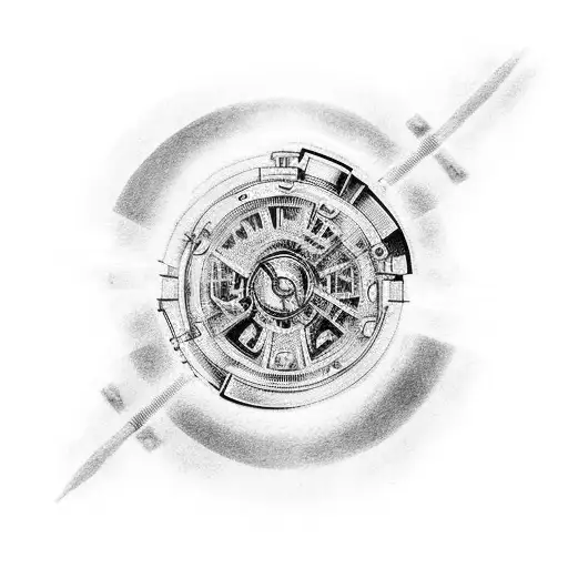 flux capacitor from back to the future tattoo design idea