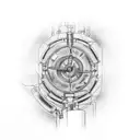 flux capacitor from back to the future tattoo design idea