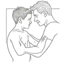 dad and son matching tattoos tattoo design idea