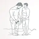 dad and son matching tattoos tattoo design idea