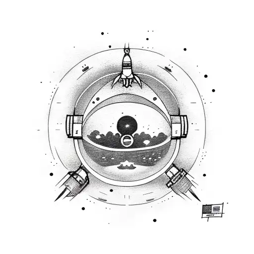 Ufo kidnaps cosmonaut, tattoo on wrist tattoo design idea