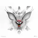 Cardinal tattoo design idea