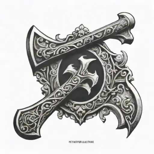 leon frame ax tattoo design idea