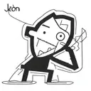 leon ax frame tattoo design idea