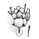 prickly pear cactus tattoo design idea