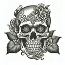 skull tattoo design idea