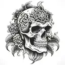 skull tattoo design idea