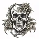 skull tattoo design idea